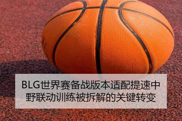 BLG世界赛备战版本适配提速中野联动训练被拆解的关键转变